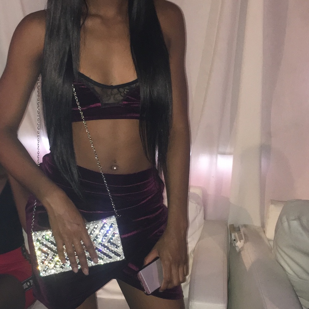 Velvet two piece set